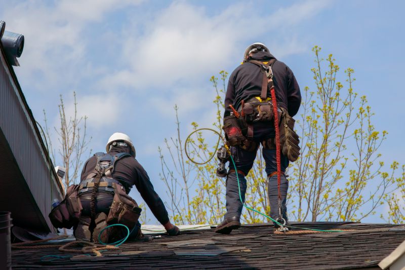 Team Performing Roof Repair